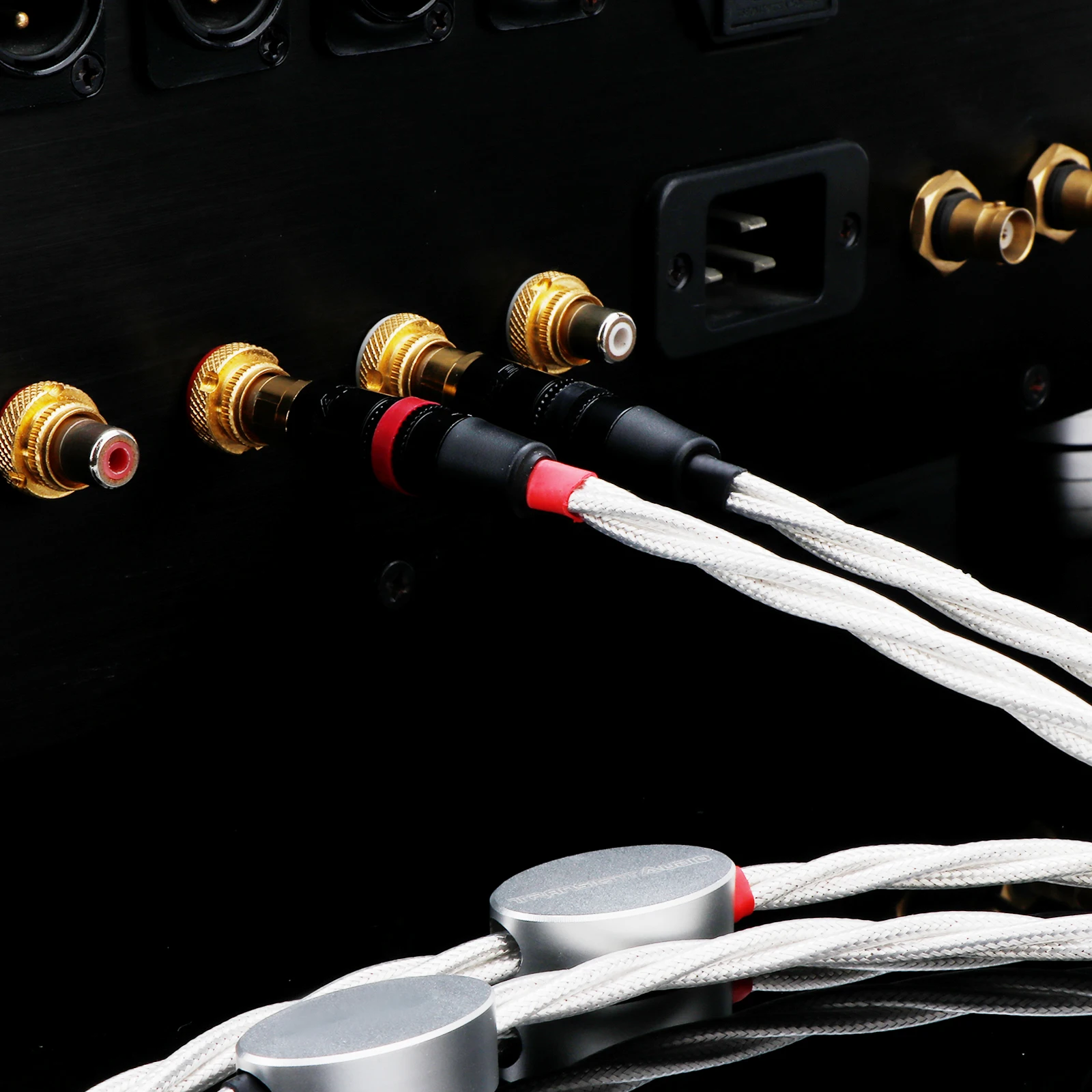 HiFi RCA オーディオケーブル 6N OCC シルバーメッキ信号ケーブルマイクミキサー rca コネクタ用