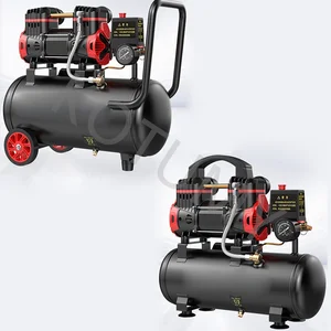 Stille tragbare Luftkompressor, stilles, freies Öl, Luftpumpe, Hausreparatur, Reifeninflation, 1100 W, 1500 W, 220 V, 10 l, 15 l, 30l 8 Hauptverkaufsluftkompressor ohne Öl - №8