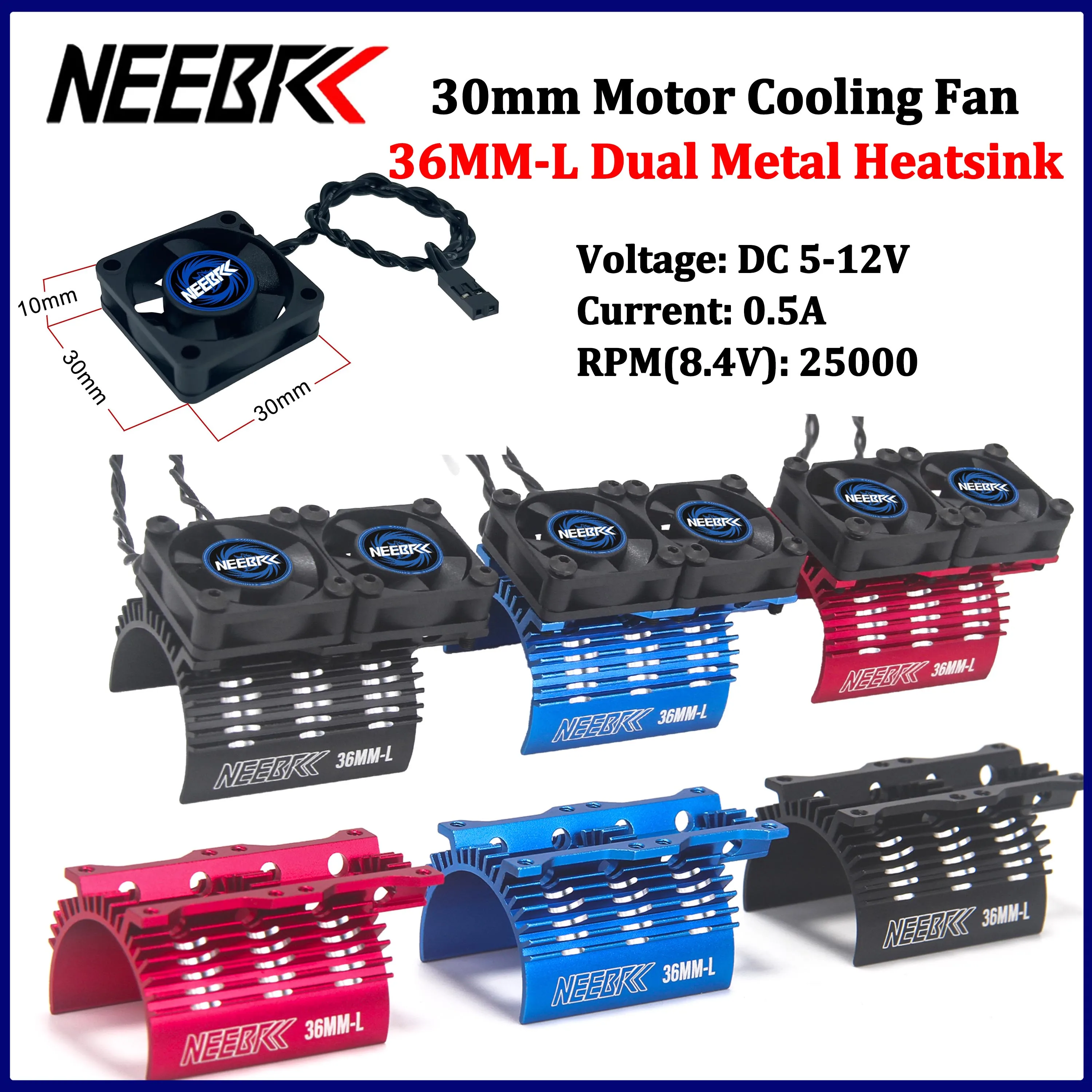 Brushless Motor 3650 - Soporte de disipador de calor metálico