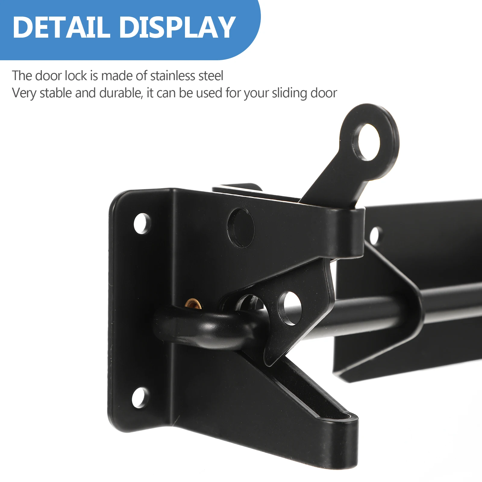 

Heavy Duty Slide Bolt Latch Stainless Steel Plug Padlock Garage Door Window Latch Hardware Window Slide Bolt Parts