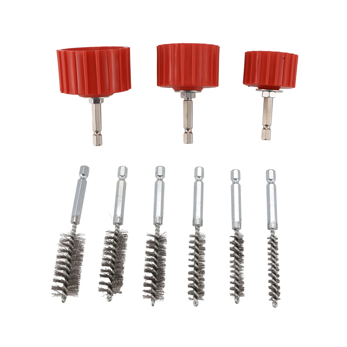 

Copper Pipe Cleaner Set for Power Drill, Tube Cleaning Brush, Cleans Copper Pipes Tubes and Fittings for Soldering