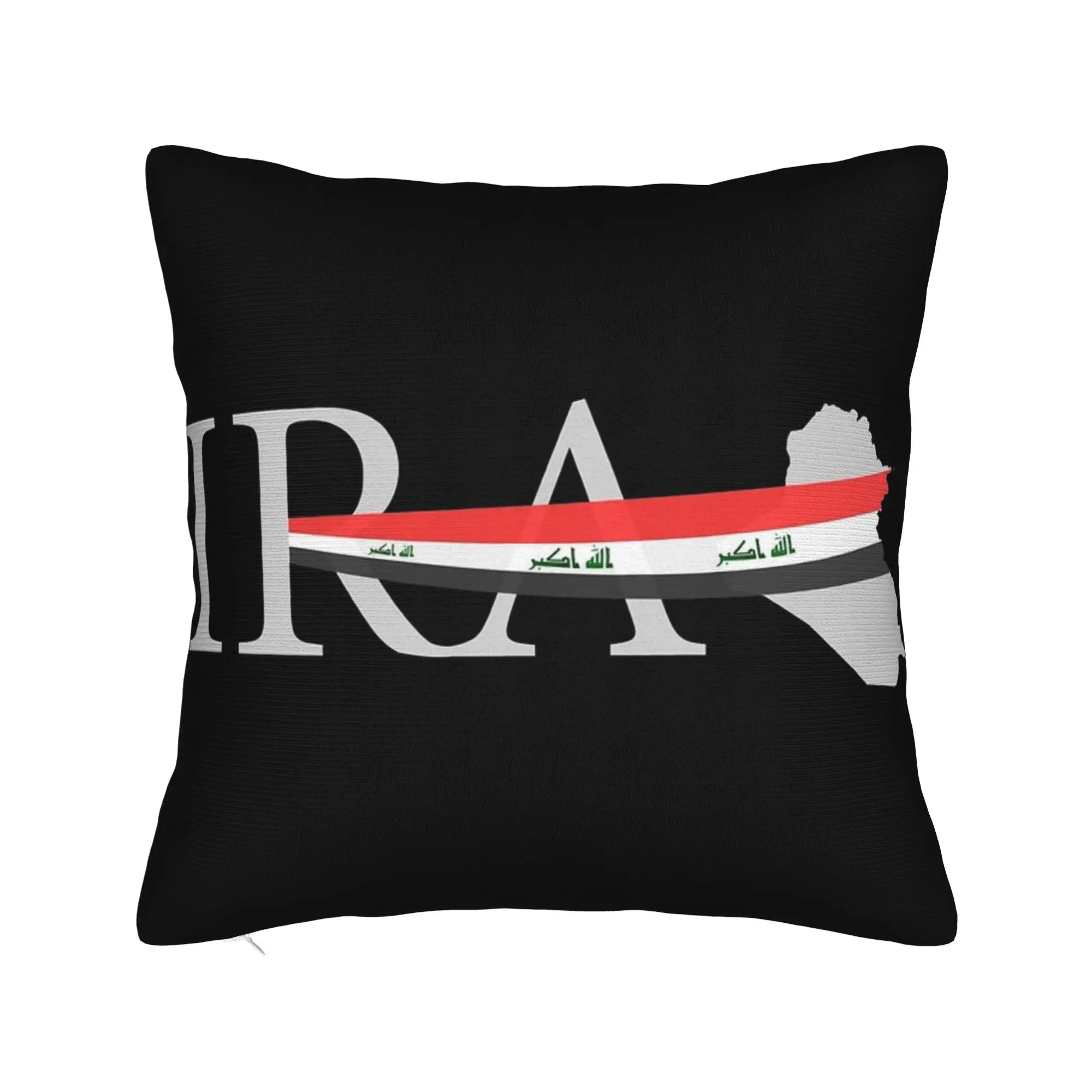 Decorative Pillowcase Iraq Flag Merch Sofa  Throw Pillow Case Cover Square Style Multi Size
