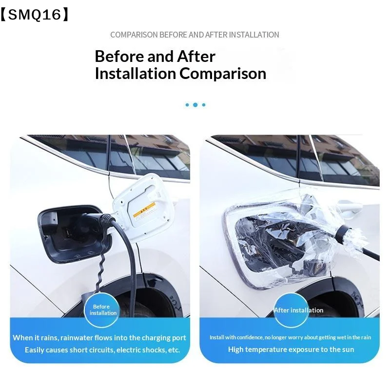 Magnetic EV Charger Port Cover Durable Weatherproof UV And Snow Resistant Heat Insulation For Electric Vehicles【SMQ】