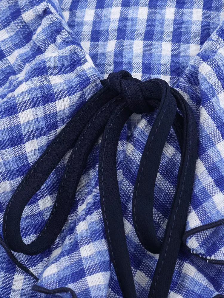 Estilo europeo y americano otoño nueva tendencia de moda casual ropa de mujer diseño sentido pequeña camisa decorativa en capas a cuadros