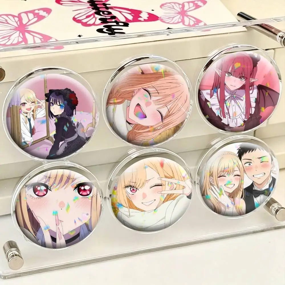Marin Kitagawa Anime  25 32 44 58 75mm Badges Personalized Round Brooches Pins Accessory Gift