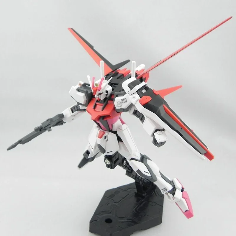 Bandai HGCE MBF-02 Strike Rouge Gundam SEED Anime angka ORB Mobile Suit mainan Gundam untuk hadiah anak laki-laki