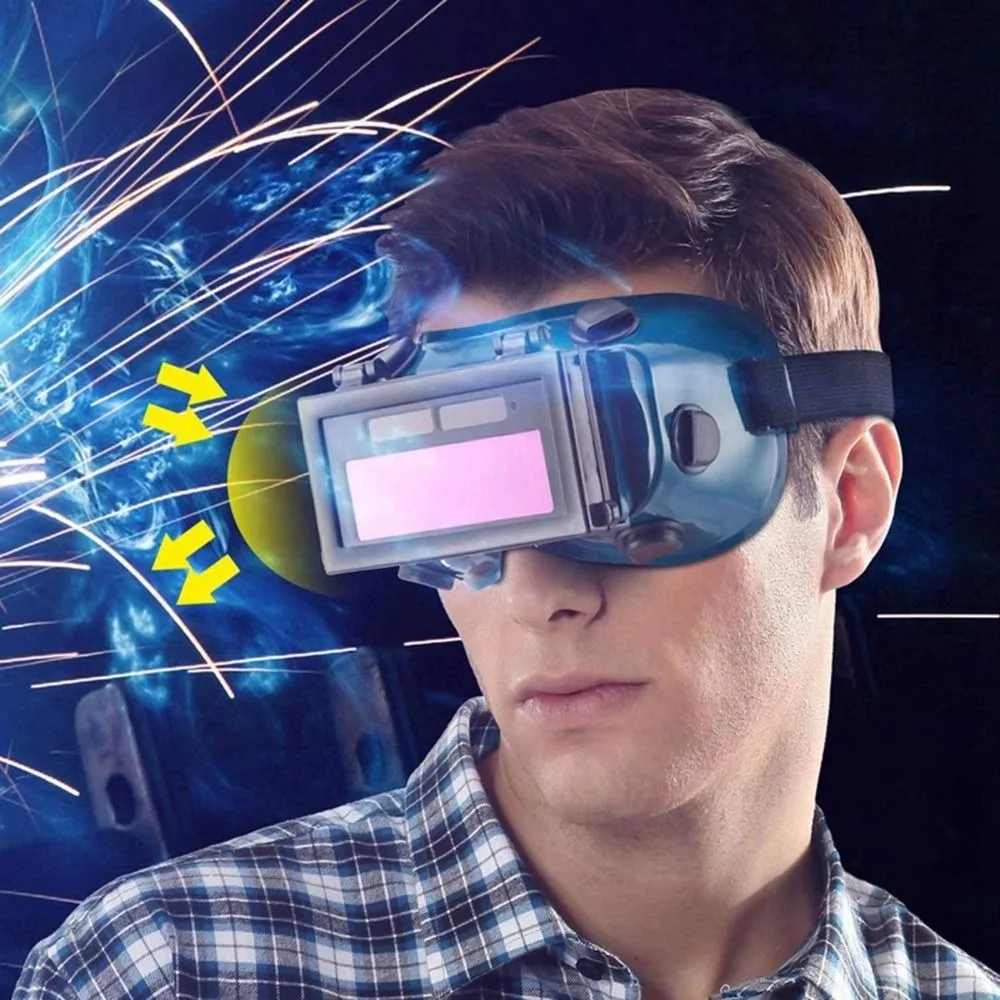 Simple Welding Eye Mask Anti-glare Face Protection Eye Cover Professional Argon Arc Auto-Darkening Eyes Mask Grinding Operations