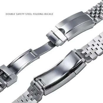 適用於勞力士潛水者型、格林尼治型、遊艇名仕型、迪通拿型男士腕錶的20毫米/21毫米 Jubilee 904 錶帶,奢華錶鍊,改裝配件,替換錶帶 10 最佳銷售 水力征服 - №2