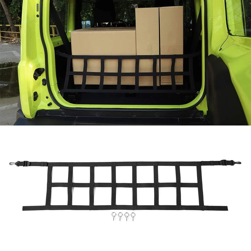 

For Suzuki Jimny 2019 2020 Rear Trunk Storage Organizer Luggage Cargo Net Black Car Interior Accessories