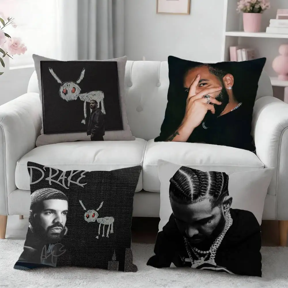 

Rapper D-Drake Pillow Case Pattern Printed Pillowcase For Living Room Sofa Cushion Cover