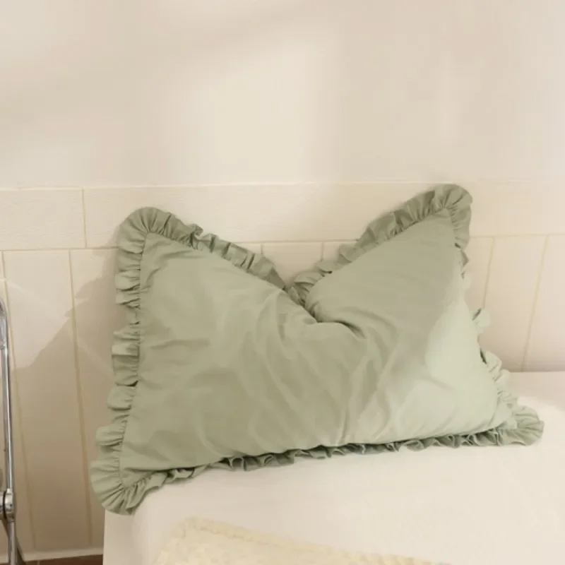 1 Piece Pillowcases Body Pillow Case Home Textile Bed Pillow Covers Ruffle White Decorative Pillows Cases Princess Pillowcase