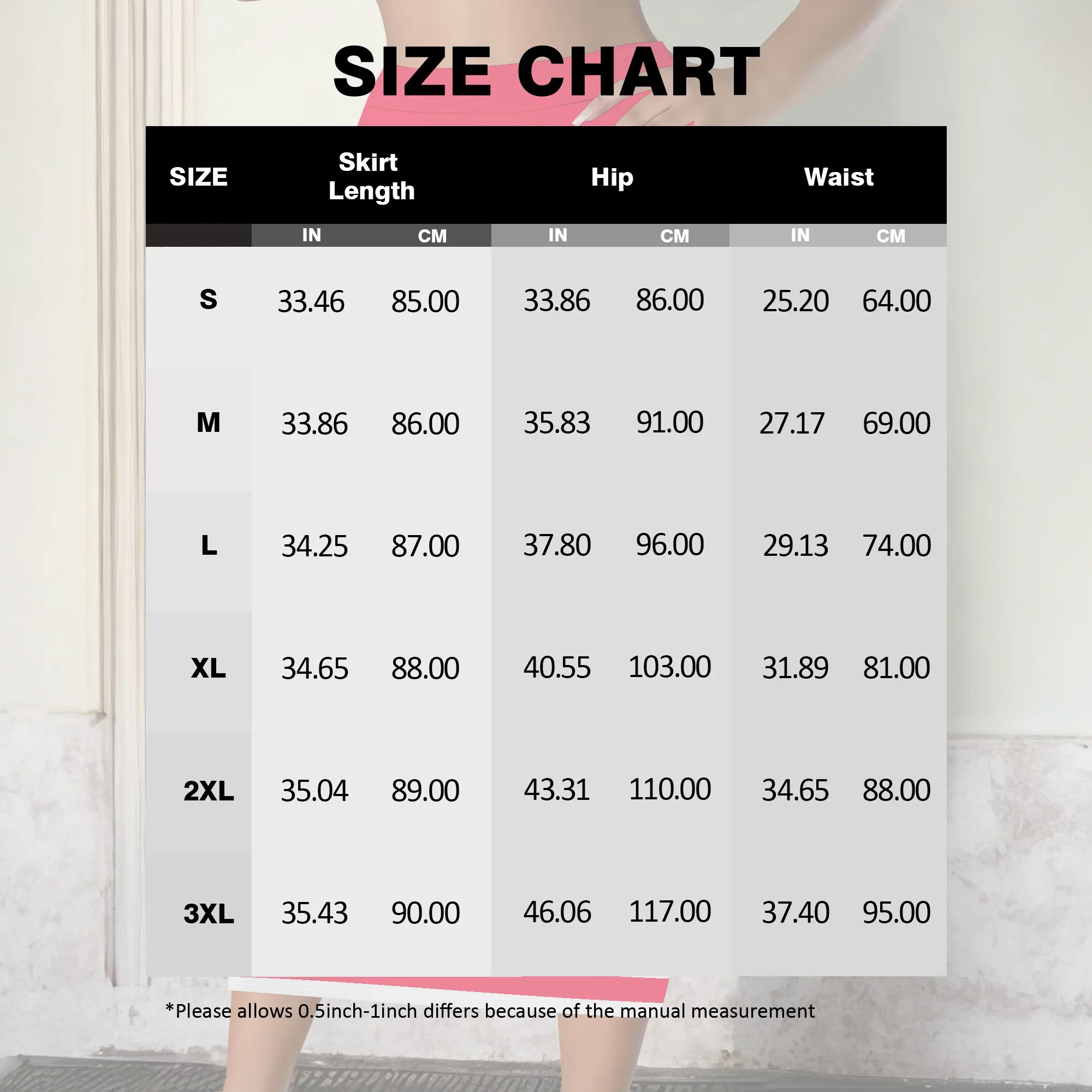Rot gestreifter Rock, Midi-Bleistiftrock, figurbetonte Hose, Freizeitkleidung für Damen, S-2XL – Detail 7