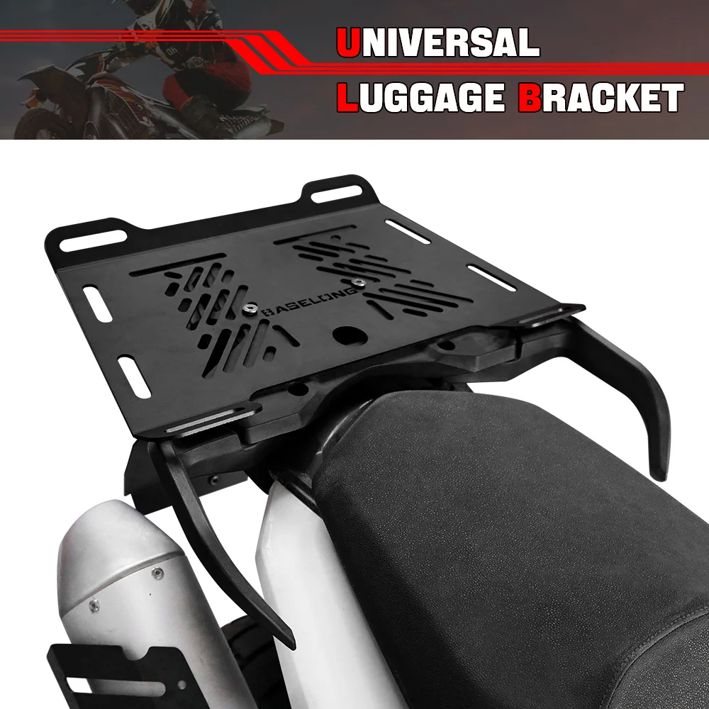 

Motorcycle Rear Cargo Luggage Rack Extended Carrier Top Mount Bracket Plate Accessory FOR YAMAHA XT1200Z XT1200ZE XT225 XT250