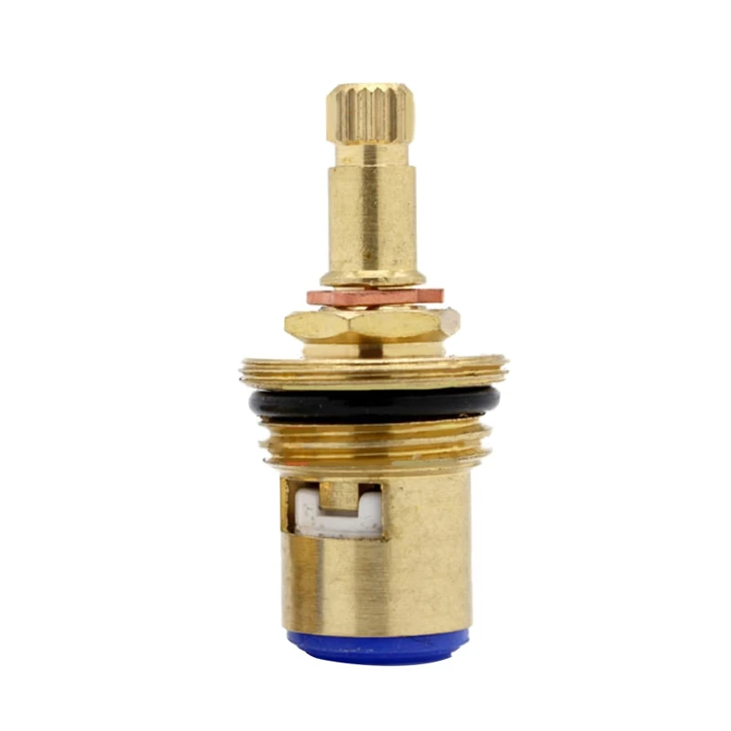 Tap Valves Replacement Brass Tap Cartridge Valves Ceramic Disc Gland Quarter Turn 20 Teeth Fitting Connection