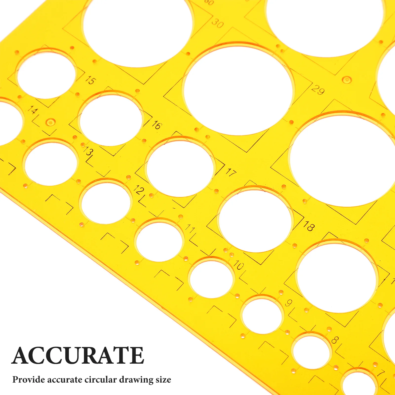 Drawing Template Ruler Geometric Circle Stencil for Architecture Engineering Projects DIY Technical Drawing Tool