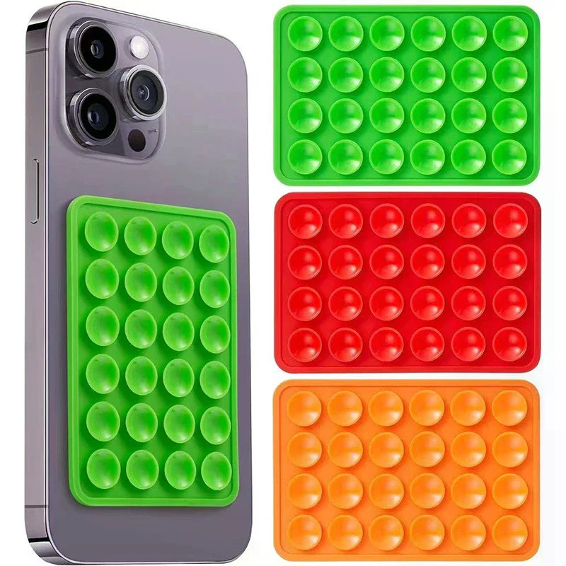 

1PC Self Adhesive Suction Cup Pad Double Sided Silicone Suction Pad For Mobile Phone Fixture Fixed Holder