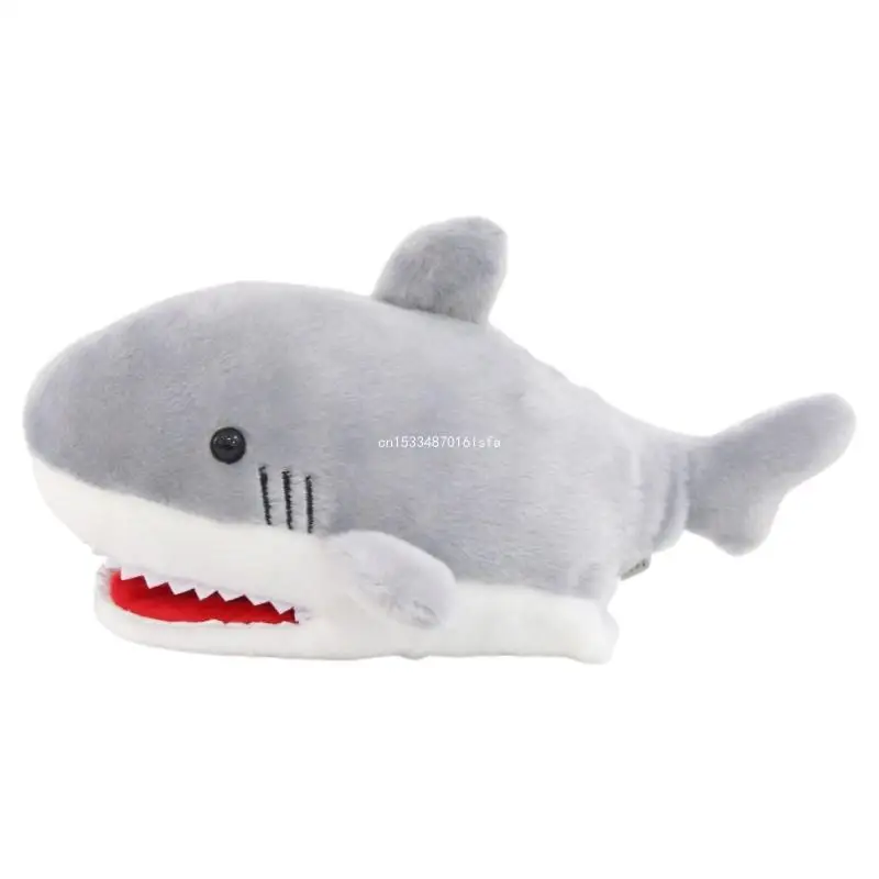 

3-D Shark Hand Puppet Soft Puppet Gloves Christmas Goodie Bag Filler Interaction Toy Kids Story Tell Performances Props Dropship