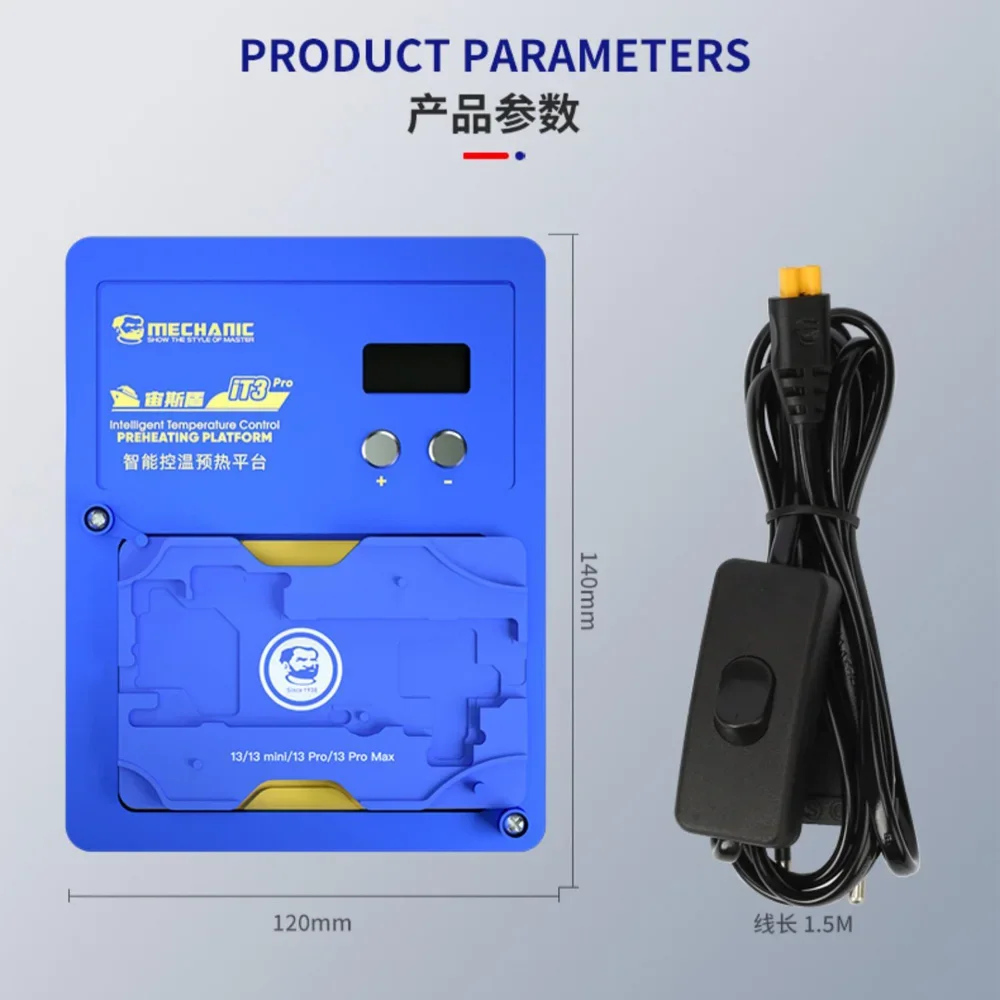 Imagem -05 - Mecânico-plataforma de Pré-aquecimento Inteligente do Controle de Temperatura Iphone X15 Pro Mini Pro Max Tecnologia Plug And Use It3 Pro