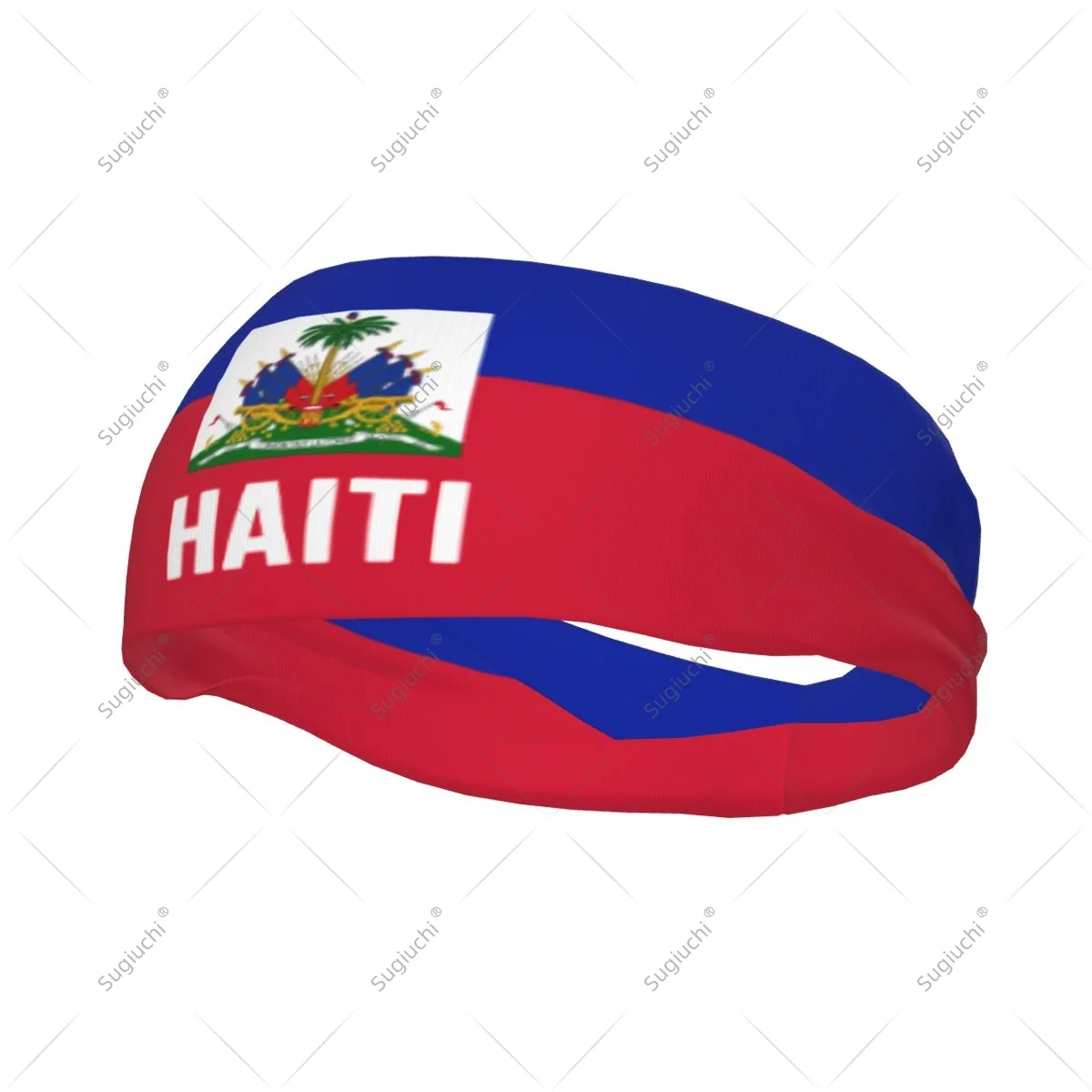 

Men Women Haiti Flag Elastic Wide Headbands For Yoga Fitness Tennis Running Gym Sports