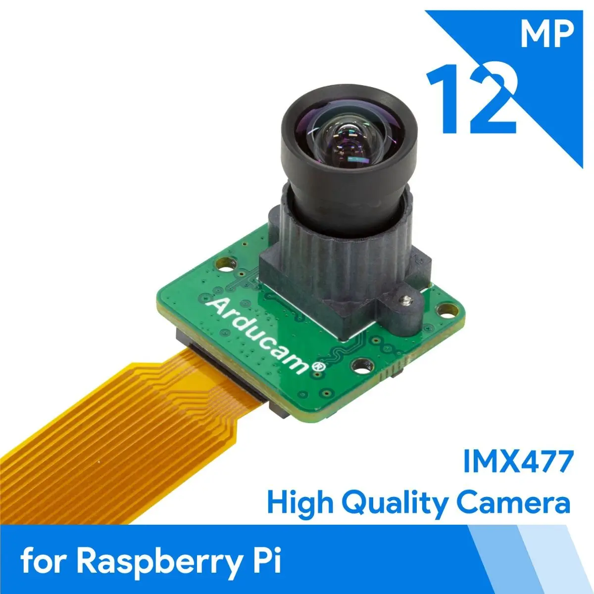 Arducam 12MP IMX477 Mini High Quality Camera Module for Raspberry Pi and Pi zero