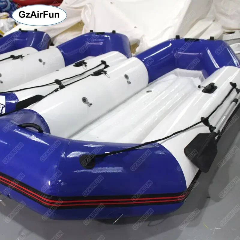 Factory Wholesale High Quality 3.2m PVC Inflatable Rafting & Fishing Boat Double Folding Rowing Boat for Lake Outdoor Use