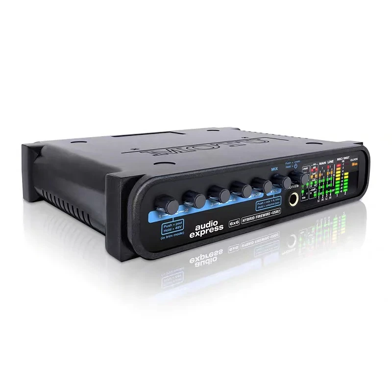 Audio Express Sound Card with 6-input, 6-output Audio Interface for Mac and Windows and 6 X 8 Physical Input/Output Channel