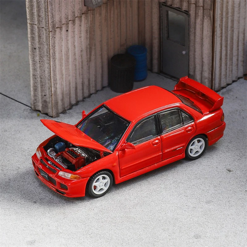 사전 판매 후지 1:64 랜서 EVO III GRS 에볼루션 다이캐스트 자동차 모델 미니어처 선물