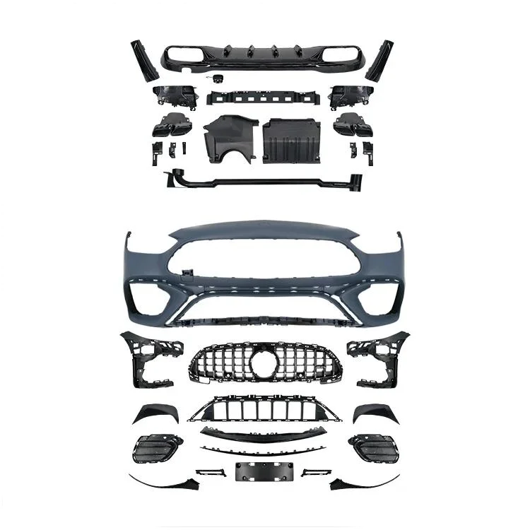 

Используется для Benz W206 2022 + C-Class Upgrade to AMG63 Body Kits, Решетка переднего бампера, выхлопная труба, передняя губа, спойлер на крышу