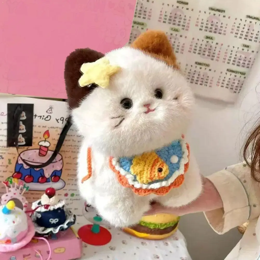 

Kawaii Kitten Plush Toy Soft Sleeping Appease Toy Doll Sleeping Pillow For Girlfriend Holiday Gift Birthday Gift 20cm