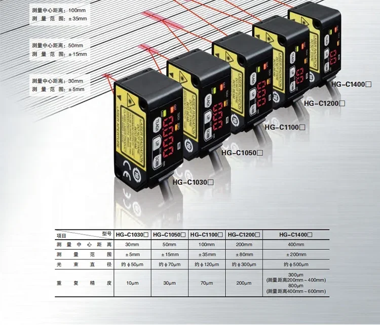 الأصلي HG-C استشعار الإزاحة HG-C1030 HG-C1050 HG-C1100 HG-C1200 HG-C1400 HG-C1030-P HG-C1050-P HG-C1100-P HG-C1200-P