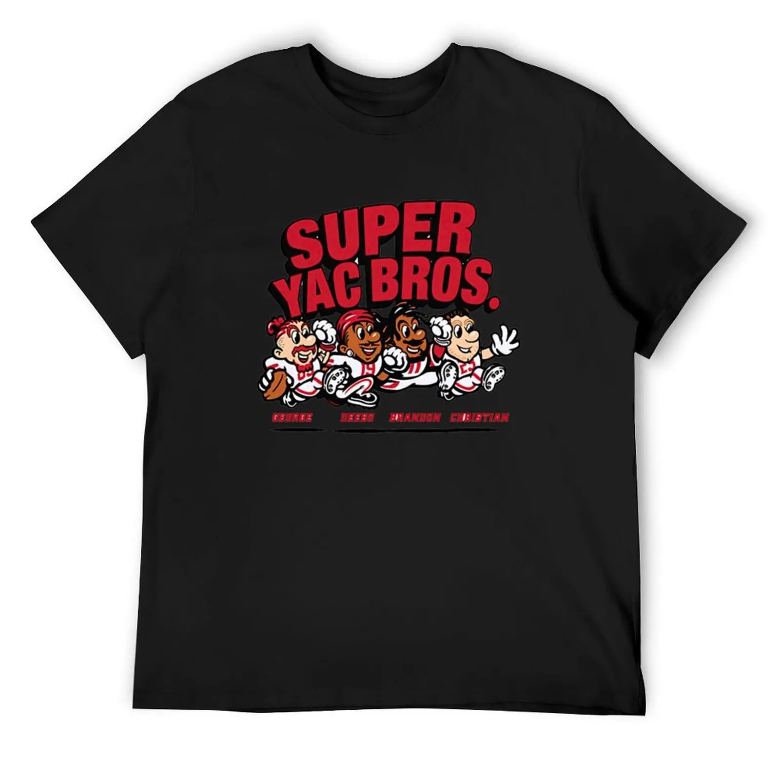 Deebo Samuel George Kittle & Christian Mccaffrey Yac Bros T-Shirt, San Francisco Sports Fan Graphic Tee, San Francisco Clothing,