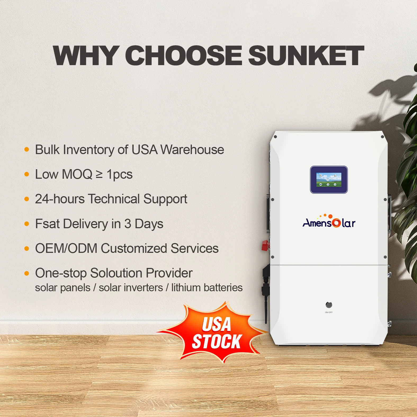 AMENSOLAR Hybrid Inverter 4 5k - Split Phase Inverter 10Kw 110V 220V ulasan dan harga