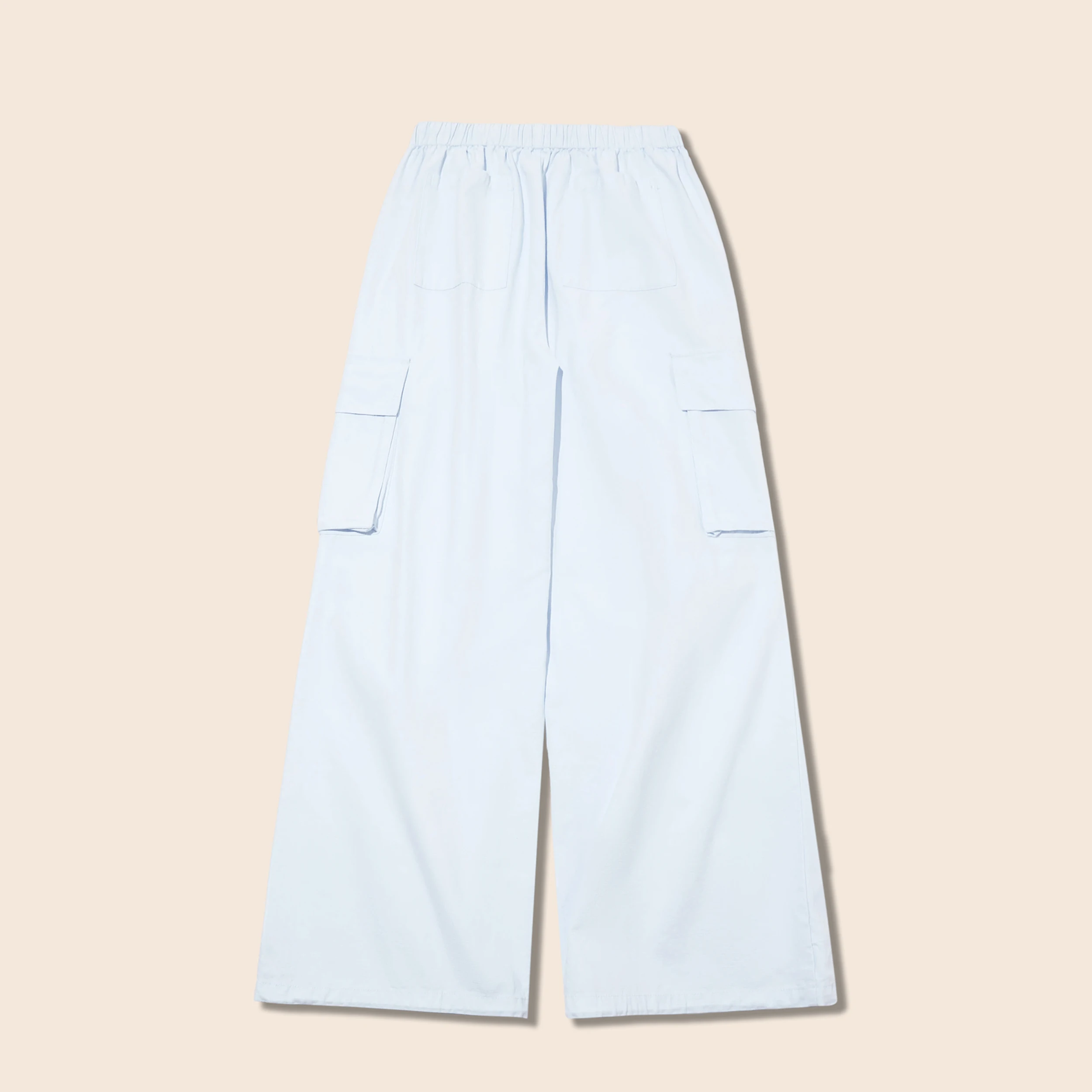 YESCCI Women's Wide Pants 2026 Autumn New Loose Cozy Cotton Linen Blend Trousers Functional Multi Pockets Cargo Pants S56341150