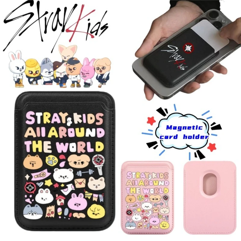 

SKZOO Stray Kids Foxi.ny Bbokari Jiniret Dwaekki Secondary Magnetic Card Bag Identity Card Bus Card Portable Protective Cover