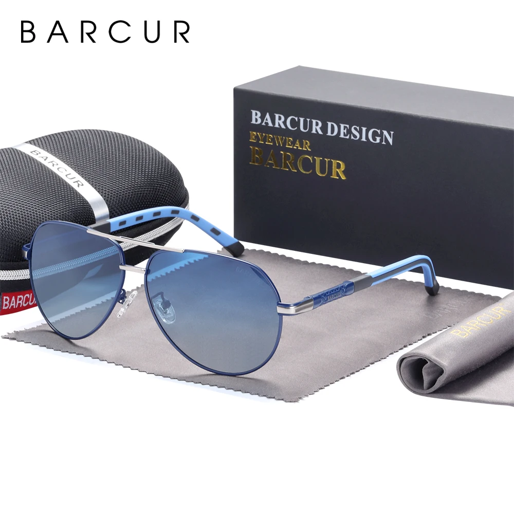 

BARCUR Design Polarized Sunglasses for Men Women Gradient Lens Sun Glasses Classic Eyewear Accessory Oculos