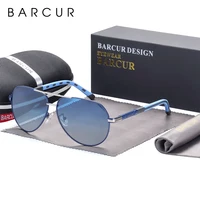 BARCUR Diseño Gafas de sol polarizadas para hombres Mujeres Lente degradada Gafas de sol Gafas clásicas Accesorio Oculos