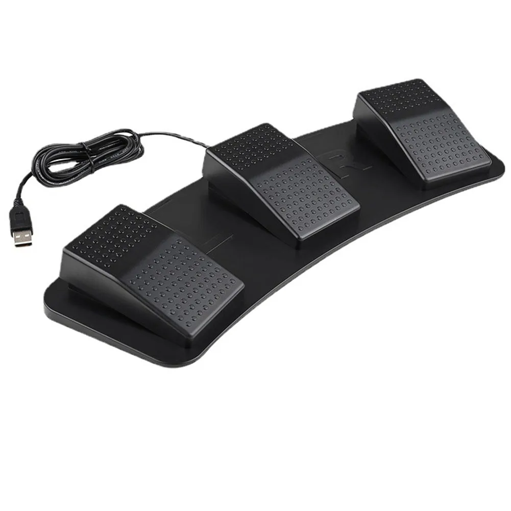 USB Triple Foot Switch Pedal Programmable Computer Keyboard For VideoGame Office USB Triple Foot Switch Pedal For Keyboard Game