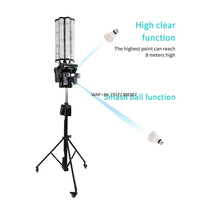 Hot Sale  Shuttlecock Launcher Automatic Badminton Training Machine Robot