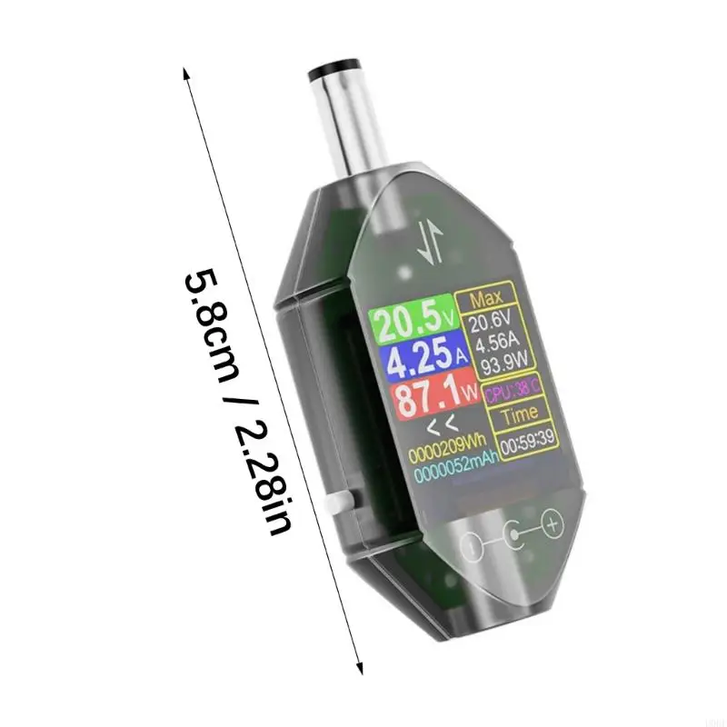 มัลติฟังก์ชั่น 4.5-50V 12A เครื่องทดสอบแรงดันไฟฟ้าแบบดิจิตอล 5.5x2.5 มม. เครื่องมือ