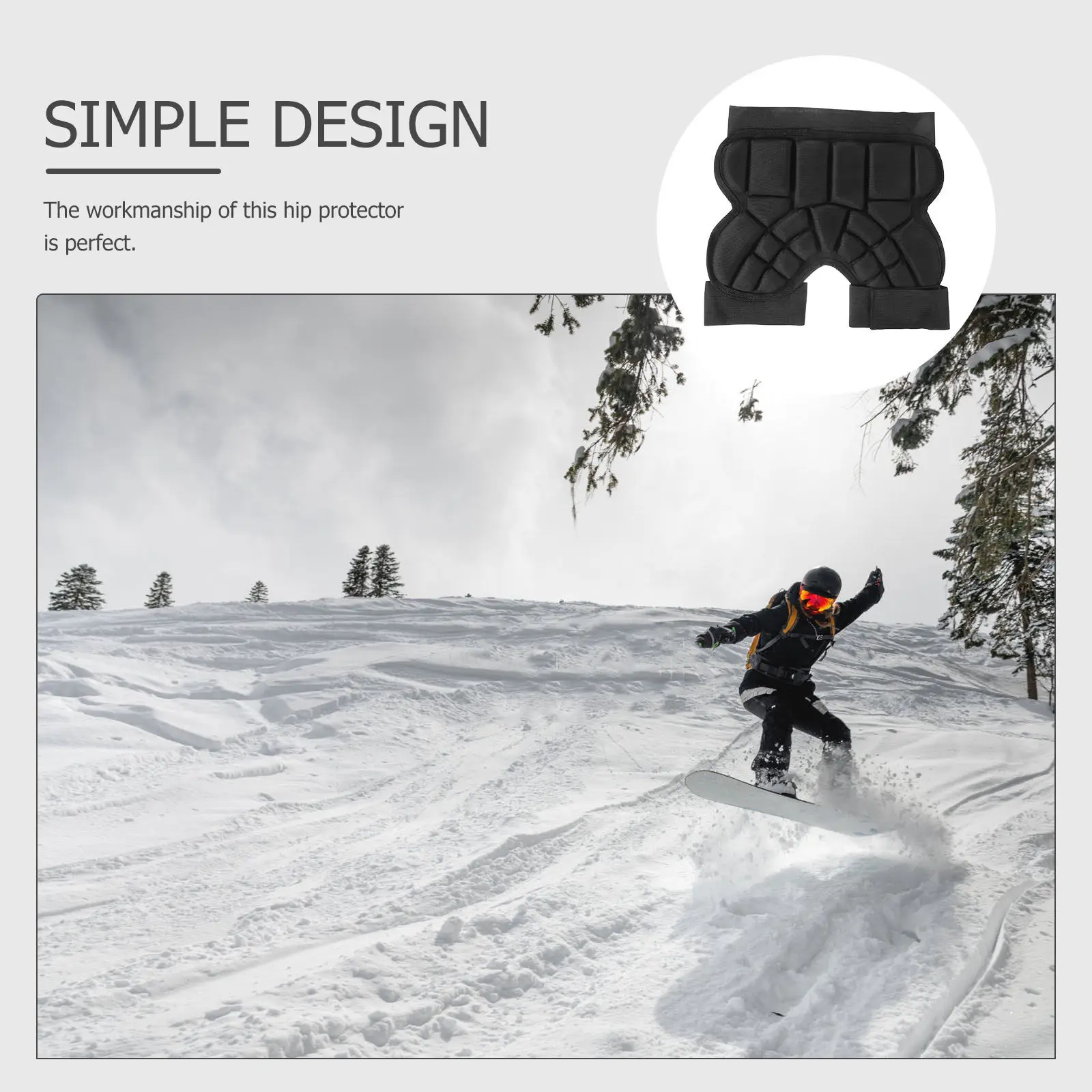 

Kids Skating Hip Pad High-Quality Hip Protective Cushion for Sports Safety Anti-Fall Protection Skating Butt Protector Gear
