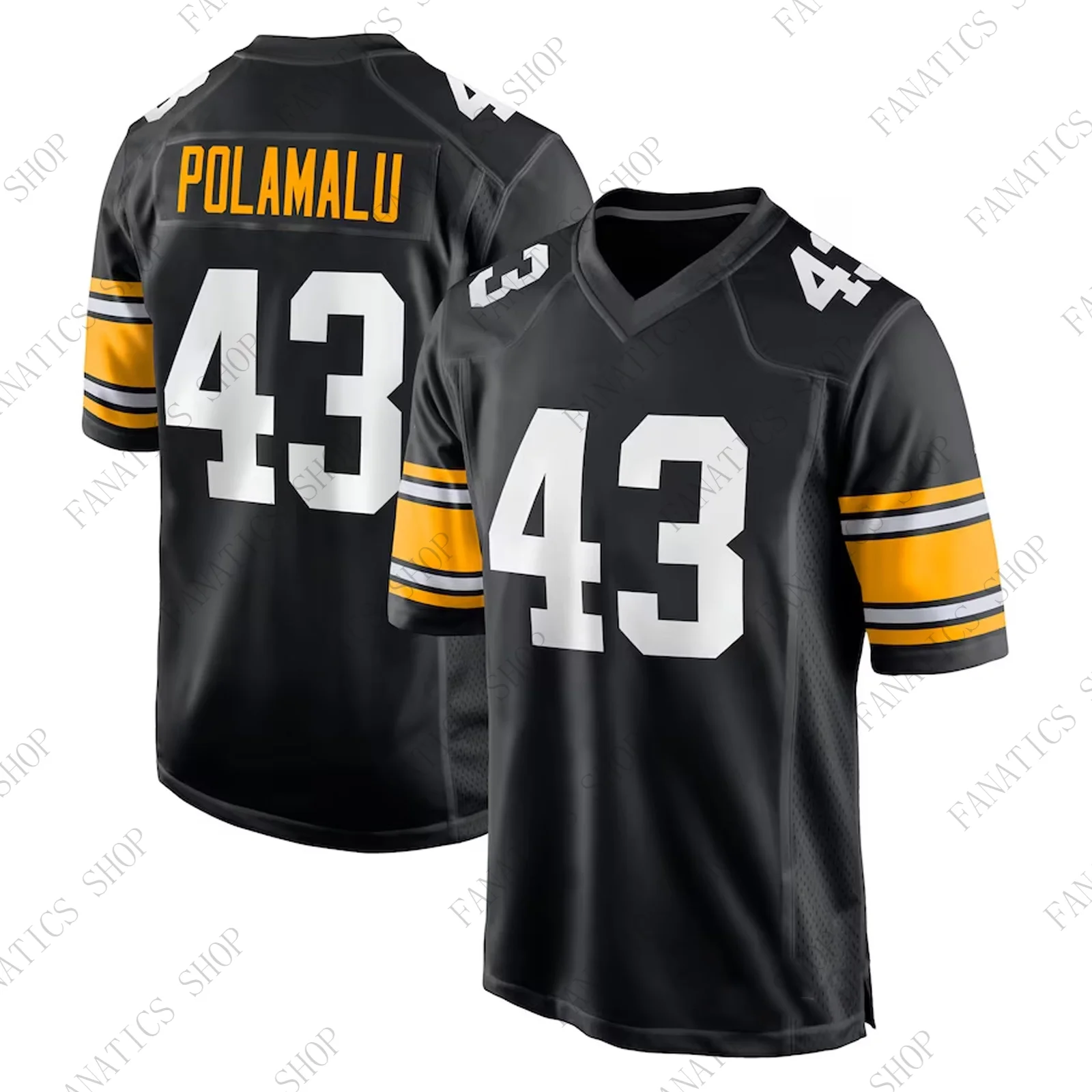 2024 Newest Arrival Summer Polamalu Steelers Legacy Rugby Jersey #43 Training Jersey Rugby Uniform For Adult&Kid