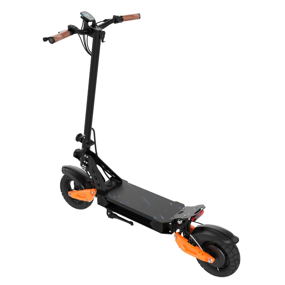 JUICEASE Q67 Elektroroller 48V 13,5AH Hochleistungsakku 50KM Reichweite Offroad-Roller 10-Zoll-Fettreifen 40 ° Klappbarer E-Scooter für Erwachsene zum Klettern