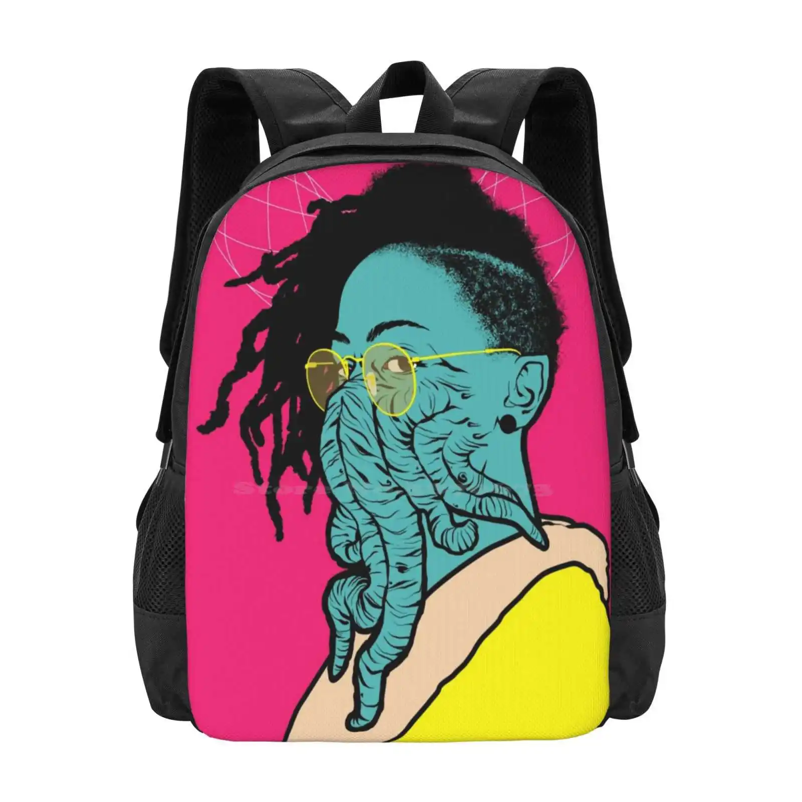 

Ellipses Backpacks For School Teenagers Girls Travel Bags Ellipses Dreadlocks Rasta Cthulhu Fashion Style Swag Monster