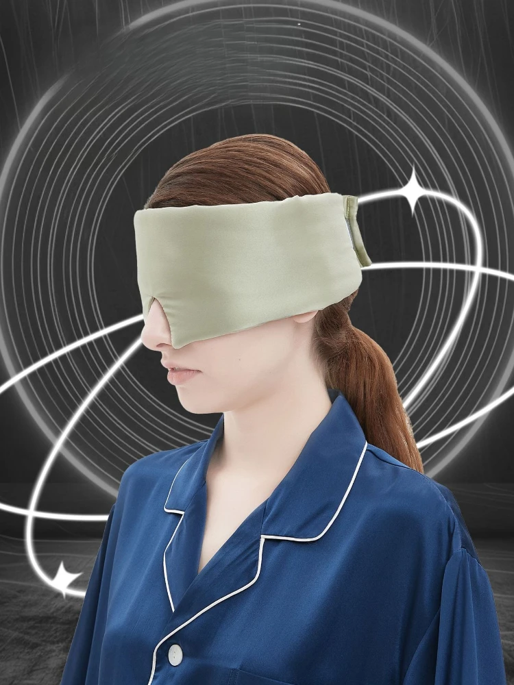 Jedwabna maska na oczy, jedwab morwowy na rzepy, BLACKOUT bez nacisku, wygodny sen, jednolita kolorystycznie maska na oczy, wielokolorowa