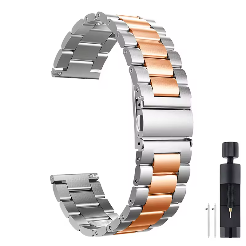 18mm 22mm 20mm Watch Band For Samsung Galaxy Watch 7/6/5/4/3 S3 Active2 Huawei Watch GT 6 Pro GT5 GT4 GT3 2 Stainless Steel Band - Image 37