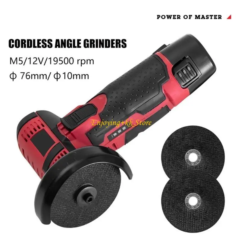 

Q1JB 12V 300W Angles Grinder 19500RPM with Rechargeable Lithium Battery Cordless