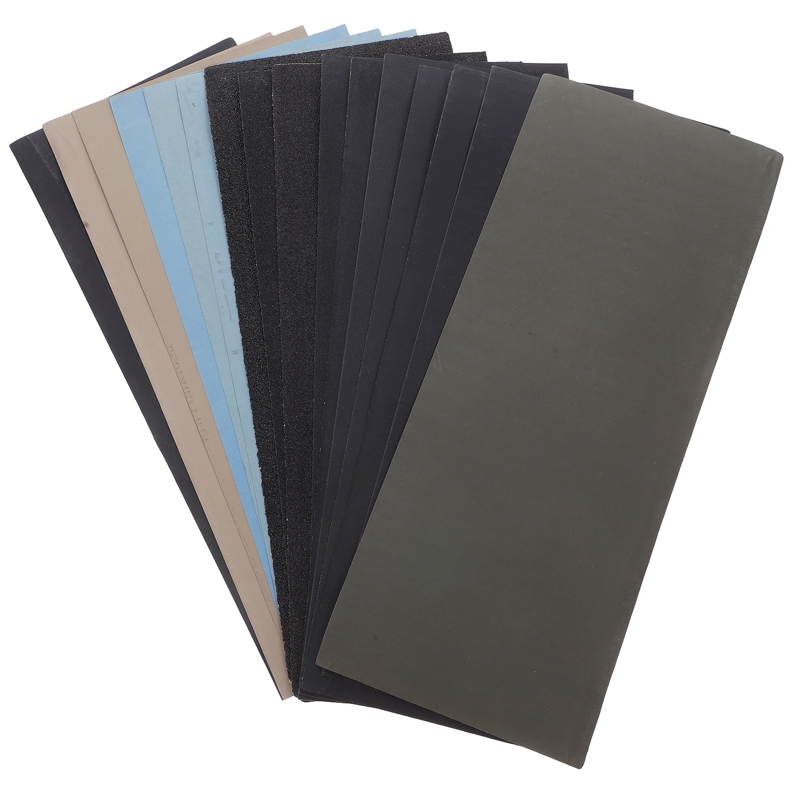 

18 Sheets Water Sandpaper Set Coarse Fine Wet Dry Grey Automotive Multi Grit Sanding Paper Polishing Wood Metal Plastic