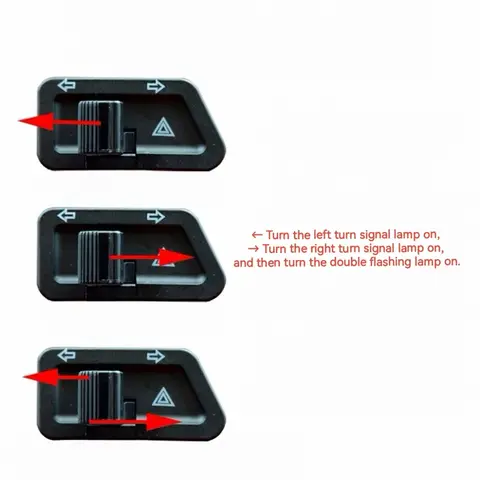 Jingxin För Suzuki UY-125 elektrisk motorcykel styrlampa dubbel blinkande varningslampa styrströmbrytare 10 best sales Susuki GN 125 - №4