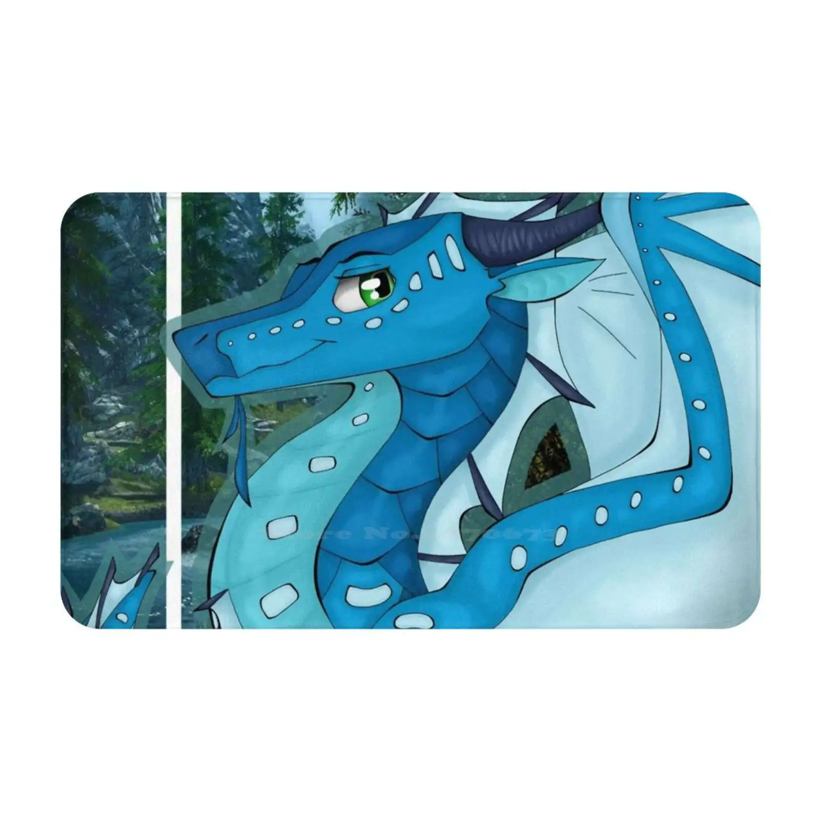 Princess Tsunami | Of Fire 3D Soft Non-Slip Mat Rug Carpet Foot Pad Seawing Princess Tsunami Tsunami Wof Tsunami Wings Of Fire