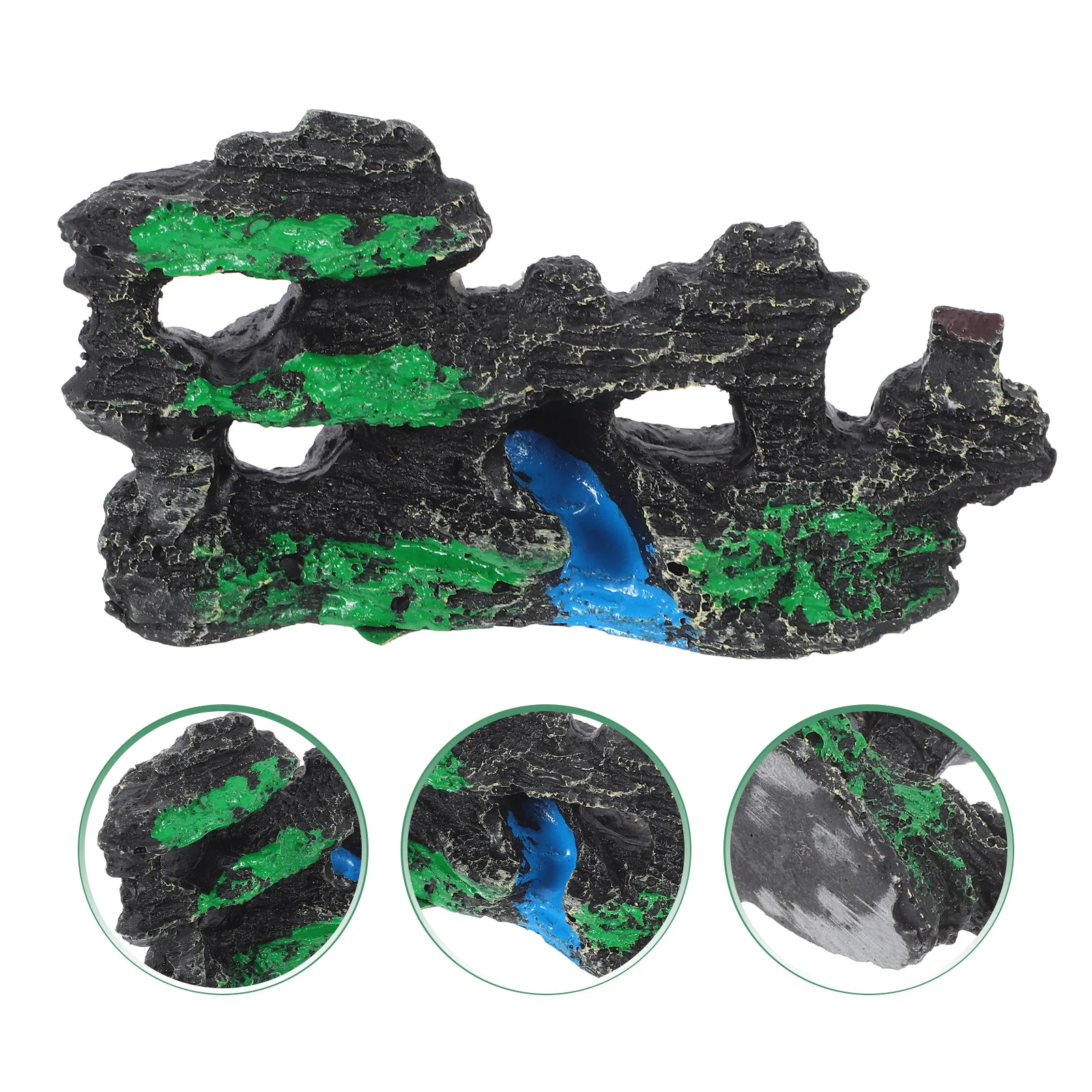 

Miniature Rockery Aquarium Landscaping Decor Artificial Stone Fish Tank Hideout Ornament for Fish Shrimp